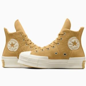 *Final Converse Chuck Taylor Sneaker 70 Plus High Top Suede Dune Scape Mustard 8